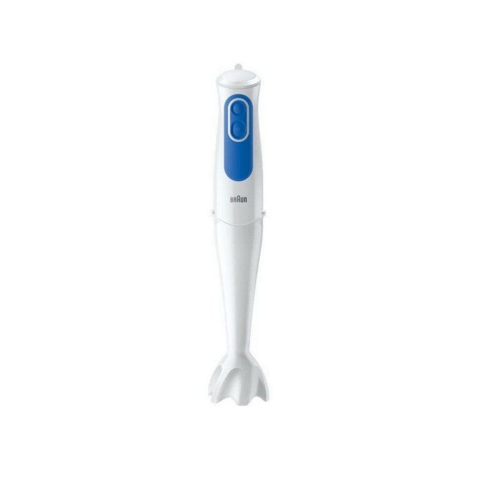 Braun MQ3025WH Batidora de mano con mini picadora y taza medidora 600ml, tecnología PowerBell Plus y Control Splash antisalpicaduras, Blanco y Azul 4