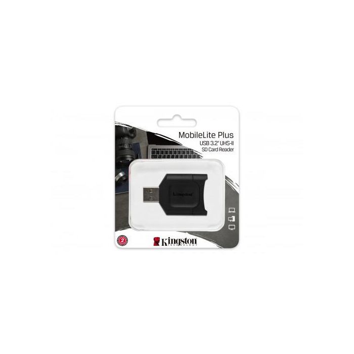 Kingston MLP Lector de Tarjetas SD MobileLite Plus USB 3.2 Gen 1 Compatible UHS-II y UHS-I Portátil 2 Kingston MLP Lector de Tarjetas SD MobileLite Plus USB 3.2 Gen 1 Compatible UHS-II y UHS-I Portátil 2