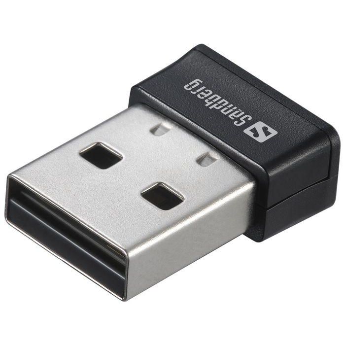 Sandberg Micro WiFi USB Dongle 650 Mbit/s - Adaptador Inalámbrico para Acceso a Redes WiFi por Puerto USB sin Cables