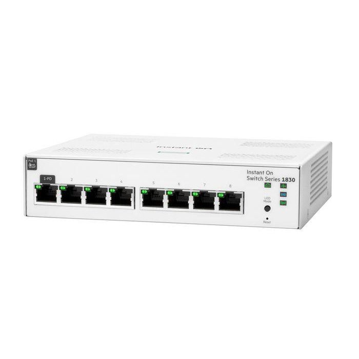 HP Enterprise Aruba Instant On 1830 Switch 8 Puertos Gigabit Ethernet PoE Gestionado L2 Montaje en Rack 1