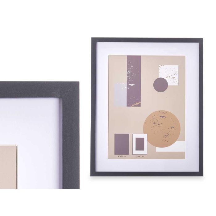 Portafoto de pared madera con paspartú 30x40 cm negro - Giftdecor (6 Unidades) 1 Portafoto de pared madera con paspartú 30x40 cm negro - Giftdecor (6 Unidades) 1