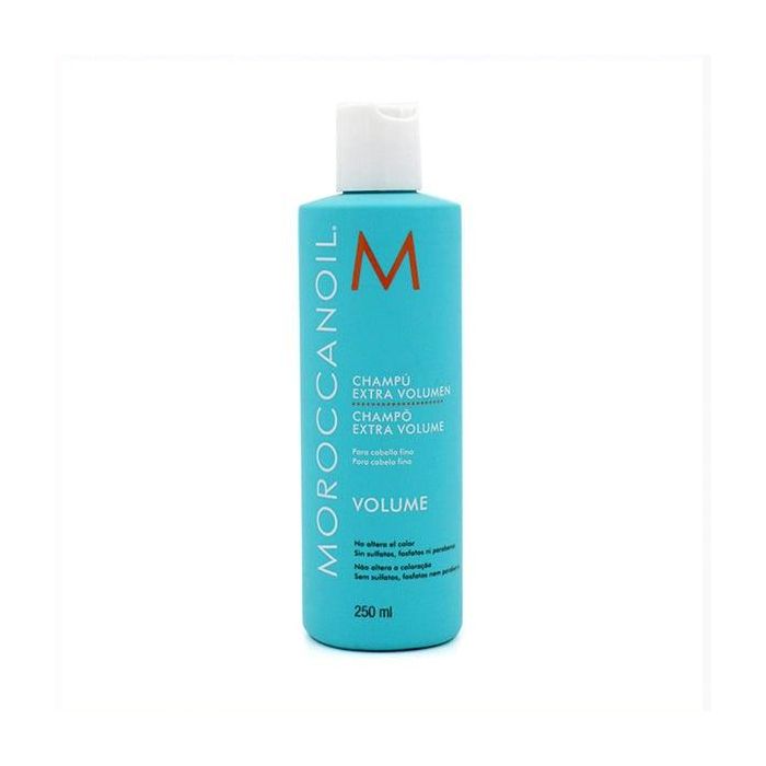 Moroccanoil Champú Extra Volumen con Aceite de Argán, Nutrientes Antioxidantes, Sin Sulfatos, Fosfatos ni Parabenos, Cabello Teñido 250 mL Moroccanoil Champú Extra Volumen con Aceite de Argán, Nutrientes Antioxidantes, Sin Sulfatos, Fosfatos ni Parabenos, Cabello Teñido 250 mL