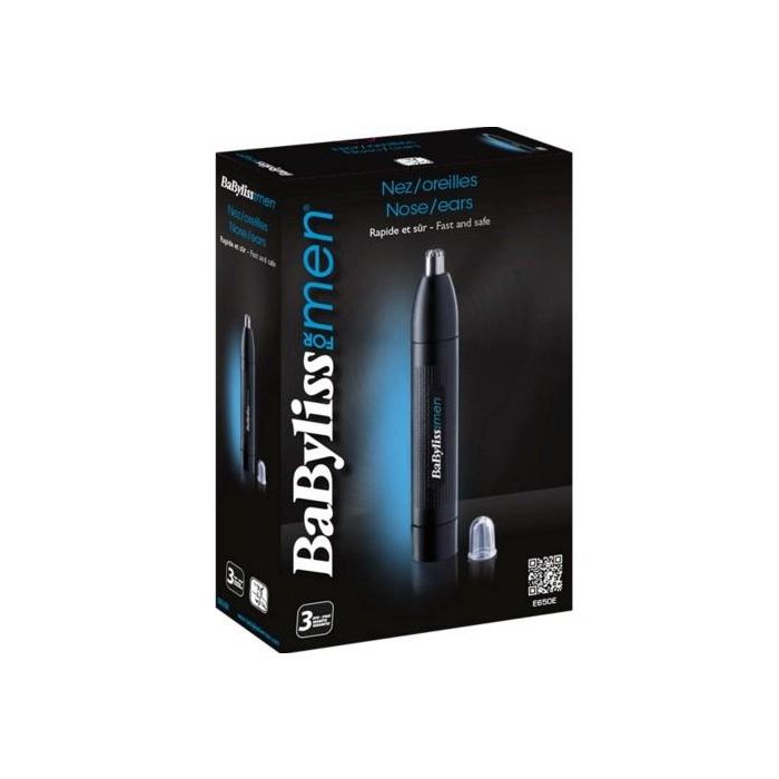 Babyliss E650E Recortador de Vello para Nariz y Orejas, Máquina de Afeitar de Precisión, Cabezal Lavable 1 Unidad 1 Babyliss E650E Recortador de Vello para Nariz y Orejas, Máquina de Afeitar de Precisión, Cabezal Lavable 1 Unidad 1
