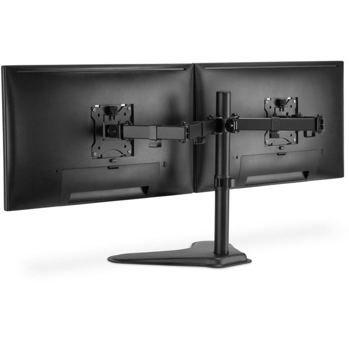 DIGITUS DA-90401 Soporte de escritorio para 2 Monitores de 15-32" hasta 8kg por pantalla, Stand Independiente, Negro 8
