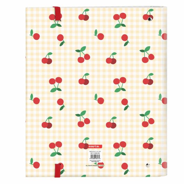 Carpeta de anillas Safta Cherry A4 Beige (27 x 32 x 3.5 cm) 1
