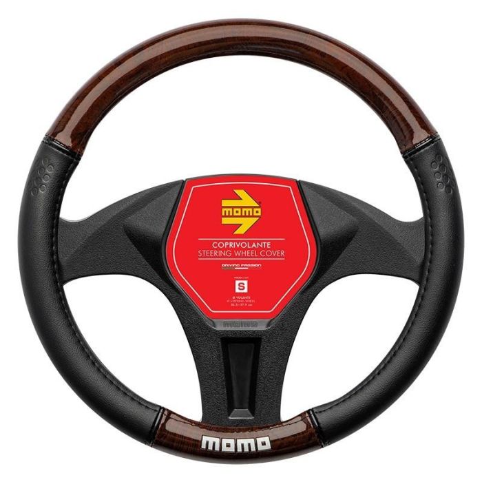 Funda Volante Momo Luxury Universal Madera-Pvc Negro Y Marron 38-39 cm MOMLSWC0LXWDM Funda Volante Momo Luxury Universal Madera-Pvc Negro Y Marron 38-39 cm MOMLSWC0LXWDM