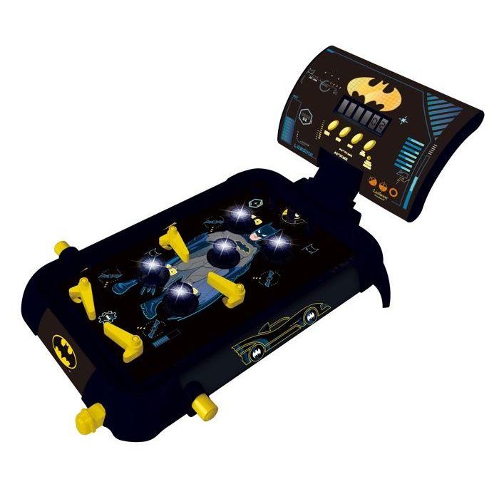 Lexibook Máquina de Pinball Electrónica Batman con Luz y Sonido, Pantalla LCD, 4 Flippers y 5 Obstáculos Iluminados para Niños +5 Años 1 Lexibook Máquina de Pinball Electrónica Batman con Luz y Sonido, Pantalla LCD, 4 Flippers y 5 Obstáculos Iluminados para Niños +5 Años 1