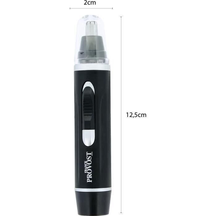 Franck Provost 0579 Recortador de Nariz y Orejas Barb'Xpert Cuchillas Seguras Acero Inoxidable Alimentado por Batería Negro 1 Franck Provost 0579 Recortador de Nariz y Orejas Barb'Xpert Cuchillas Seguras Acero Inoxidable Alimentado por Batería Negro 1