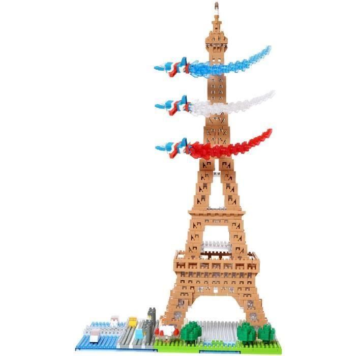 Nanoblock - Bandai - NB057 - Torre Eiffel - 500 piezas - Hazlo tú mismo - A partir de 8 años 2 Nanoblock - Bandai - NB057 - Torre Eiffel - 500 piezas - Hazlo tú mismo - A partir de 8 años 2