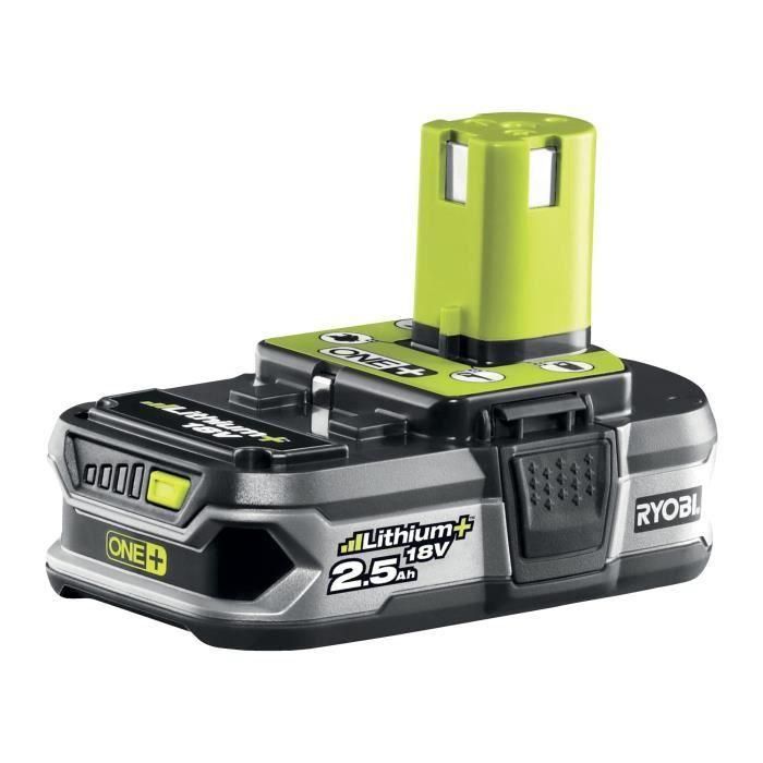 Ryobi Batería de Iones de Litio 18V 2.5Ah con Gestión de Celdas Individual y Protección contra Sobrecarga - Compatible ONE+ y versiones anteriores 1 Ryobi Batería de Iones de Litio 18V 2.5Ah con Gestión de Celdas Individual y Protección contra Sobrecarga - Compatible ONE+ y versiones anteriores 1