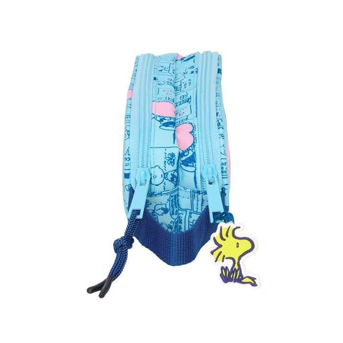 Bolso Escolar Portatodo Safta Doble Snoopy Love 80x210x60 mm 2 Bolso Escolar Portatodo Safta Doble Snoopy Love 80x210x60 mm 2