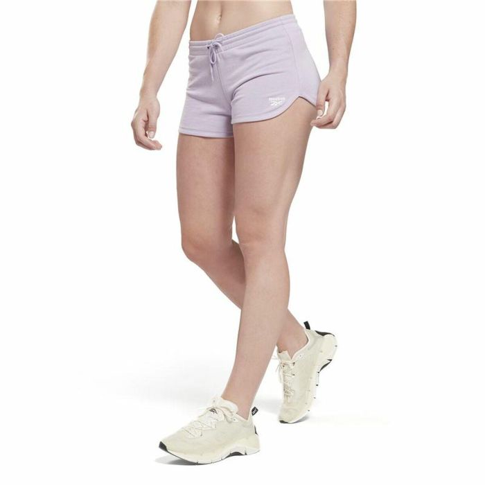 Pantalón Largo Deportivo Reebok RI French Terry Violeta Mujer S 2