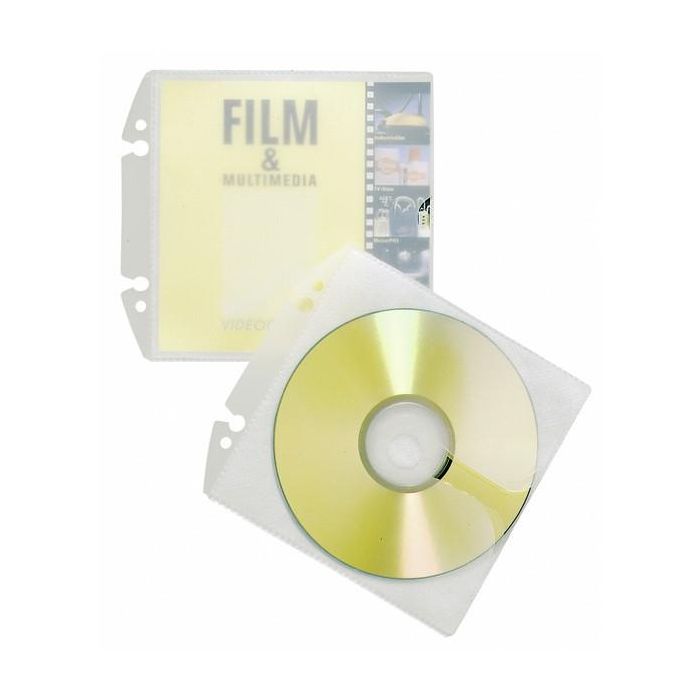 Durable Funda EASY para 2 CDs/1 CD transparente, pack de 10 unidades
