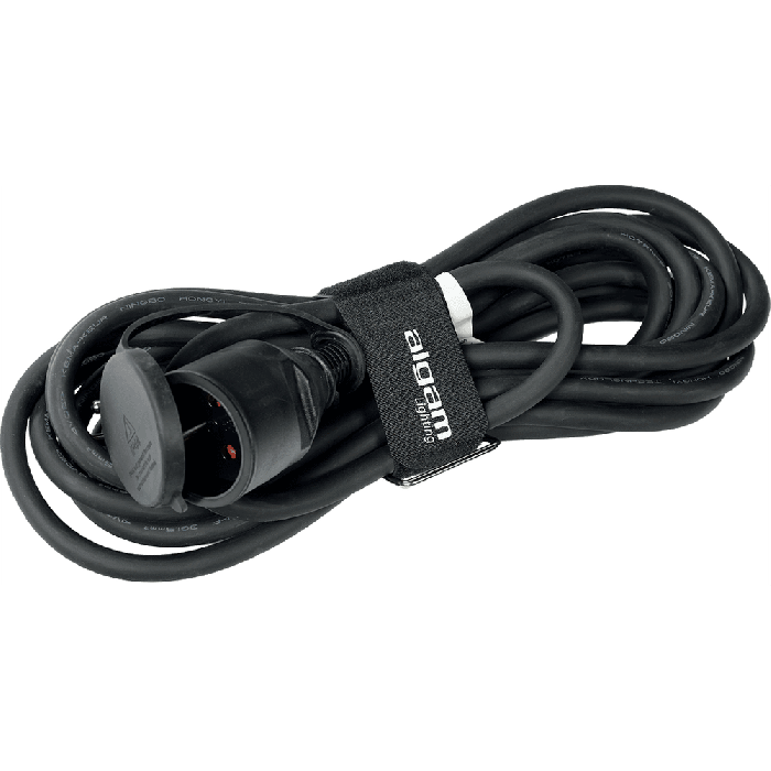 Algamlight Cable Alargador 5m Negro IP44 Para Exterior, Enchufe CE, 3x 1,5 mm² H07RN-F