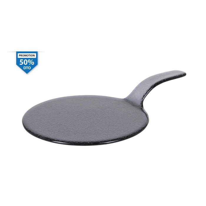 Plato Negro Con Asa 23x37 cm - Inde (4 Unidades) Plato Negro Con Asa 23x37 cm - Inde (4 Unidades)