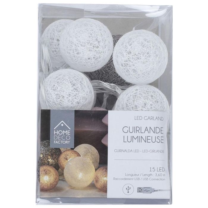 Home Deco Factory Guirnalda de Luz 15 LED USB Rosa 2700K 150cm 0 Home Deco Factory Guirnalda de Luz 15 LED USB Rosa 2700K 150cm 0