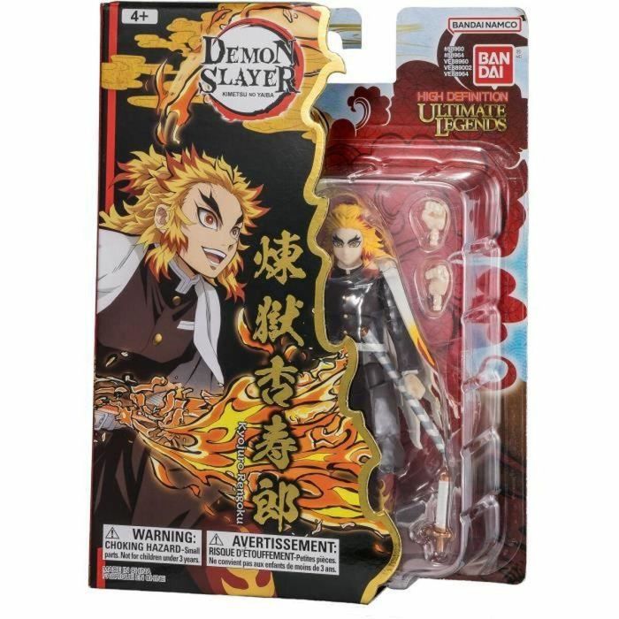 Bandai BAN1736489429386 Figura articulada Ultimate Legends HD Demon Slayer Kyojuro Rengoku 12 cm 1