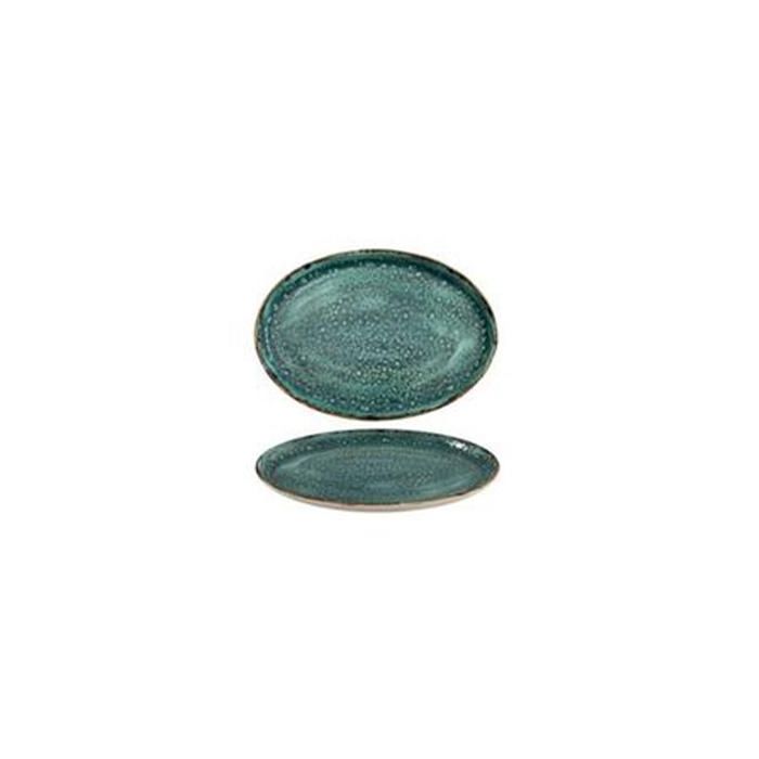 Moon Turquoise Fuente Oval 23X17 Cm (6 Unidades) Moon Turquoise Fuente Oval 23X17 Cm (6 Unidades)