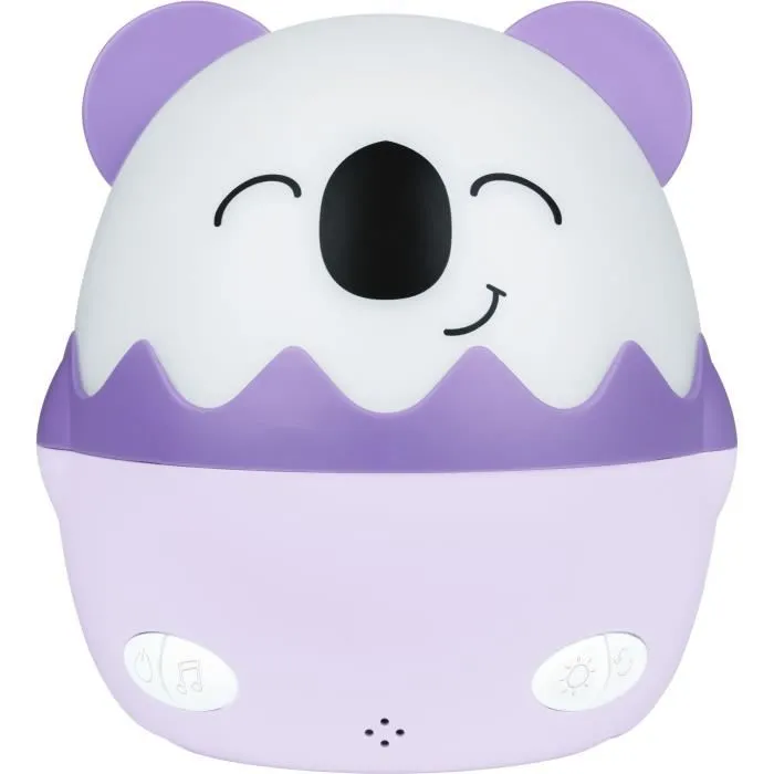 Bigben Interactive BIG1722427343201 Luz Nocturna Musical Inalámbrica Koala Proyección 360°, 13 Películas, 8 Melodías, Mando a Distancia, Batería USB-C 4