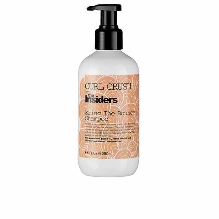 The Insiders CURL CRUSH bring the bounce Champú Hidratante y Antiencrespamiento para Rizos Sin Sulfatos con Aceites Naturales 250 ml
