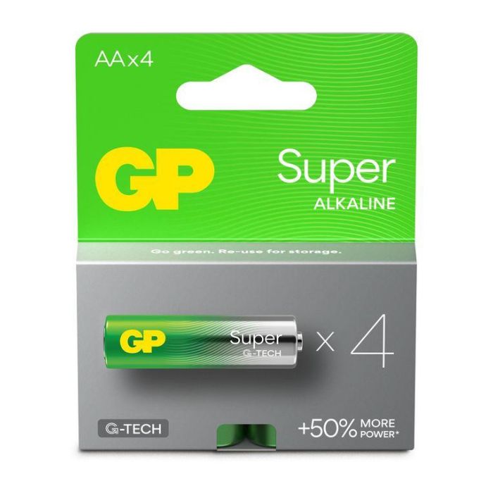 GP GP Super Alkaline AA-battery, 15A/LR6, 4-pack GP GP Super Alkaline AA-battery, 15A/LR6, 4-pack