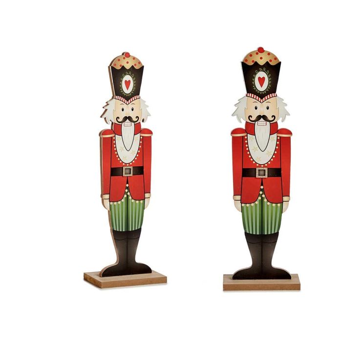 Krist+ Figura de Madera Cascanueces Rojo 60 cm (12 Unidades)