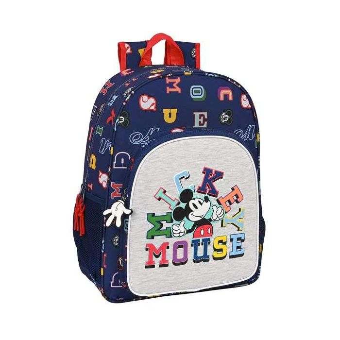 Mochila Escolar Mickey Mouse Clubhouse Only one Azul marino 33 x 42 x 14 cm