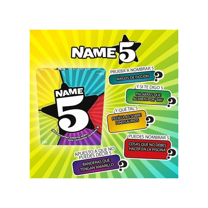 Goliath bv Juego de Mesa Name 5 Big Box para 2-6 Jugadores con Dados y Tarjetas 4 Goliath bv Juego de Mesa Name 5 Big Box para 2-6 Jugadores con Dados y Tarjetas 4