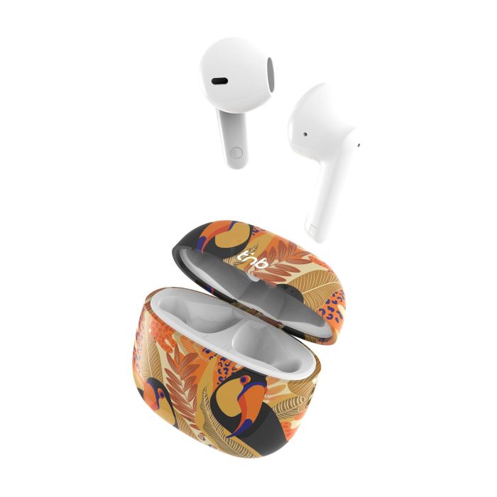 TNB Auriculares inalambricos coleccion TOUCAN - yellow and orange