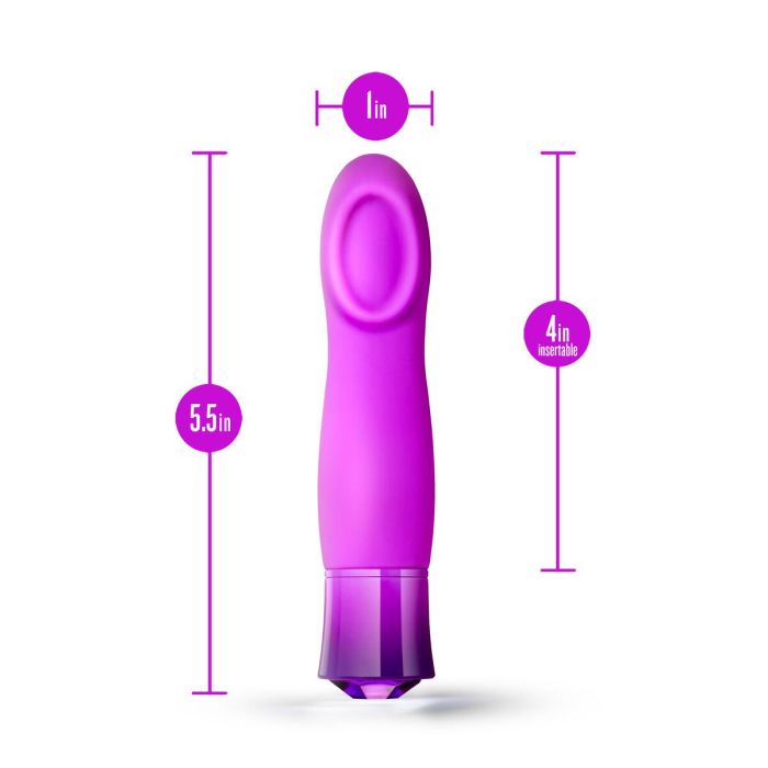 Mini Vibrador Blush Oh My Gem Charm Morado 4