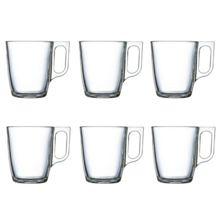 Juego de Tazas Luminarc Nuevo (6 pcs) Transparente Vidrio 250 ml (6 Piezas) 1 Juego de Tazas Luminarc Nuevo (6 pcs) Transparente Vidrio 250 ml (6 Piezas) 1