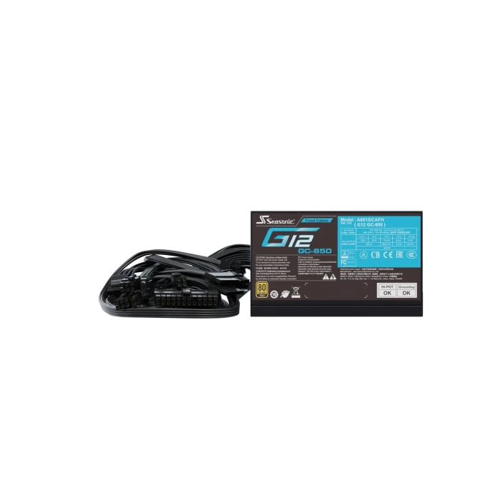 Seasonic Netzteil 850W G12 GC-850 80+Gold unidad de fuente de alimentación ATX Negro 1 Seasonic Netzteil 850W G12 GC-850 80+Gold unidad de fuente de alimentación ATX Negro 1