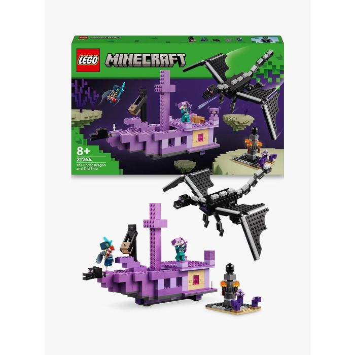 LEGO 21264 Minecraft El Dragón y el Barco de Ender - Set de Construcción inspirado en Videojuegos 11 LEGO 21264 Minecraft El Dragón y el Barco de Ender - Set de Construcción inspirado en Videojuegos 11