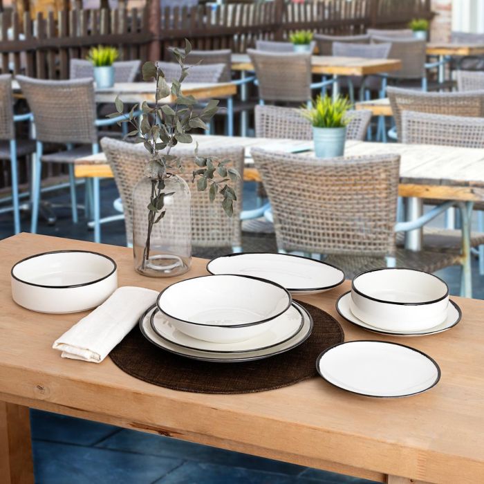 Ariane Vital Filo Plato Porcelana Reforzada Blanco 21 cm (12 Unidades) Acabado Brillo Reforzado Hosteleria 2 Ariane Vital Filo Plato Porcelana Reforzada Blanco 21 cm (12 Unidades) Acabado Brillo Reforzado Hosteleria 2