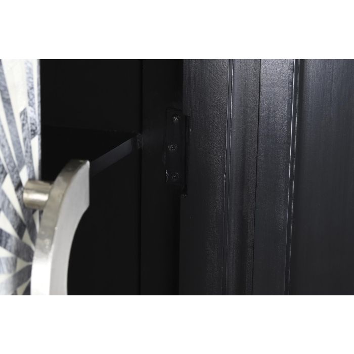 DKD Home Decor Armario Moderno Negro Gris 2 Puertas 40 x 181 x 75 cm 7