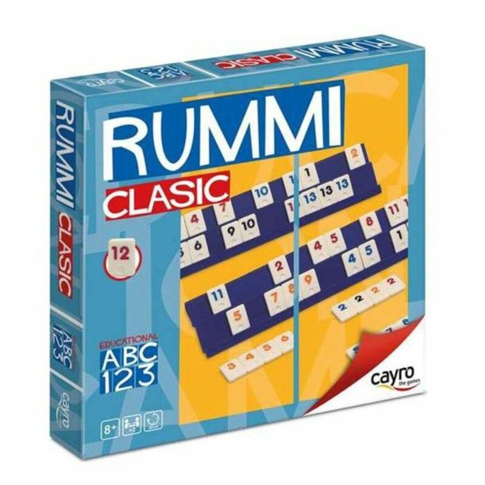 Juego rummi clasic 4 jugadores 25x25x4,5 cm