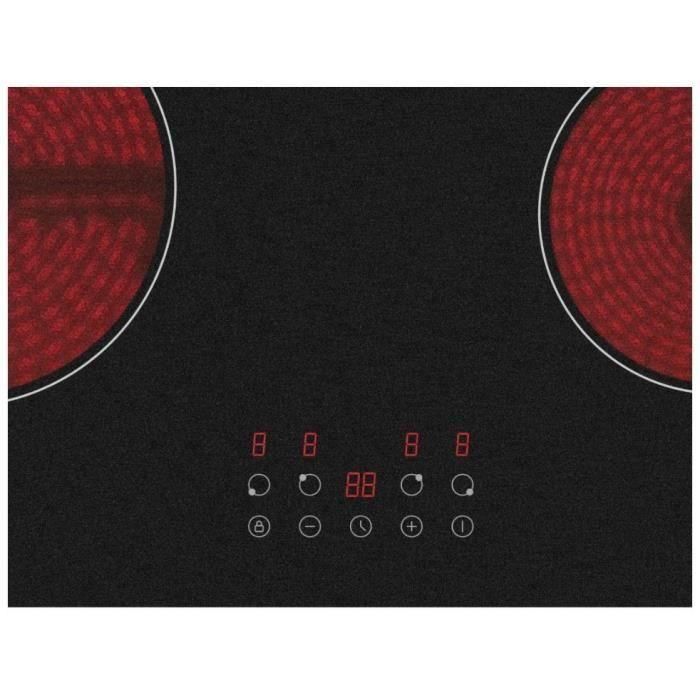 Oceanic OCEATV4Z60B2 Placa Vitrocerámica 4 Fuegos Negro 3