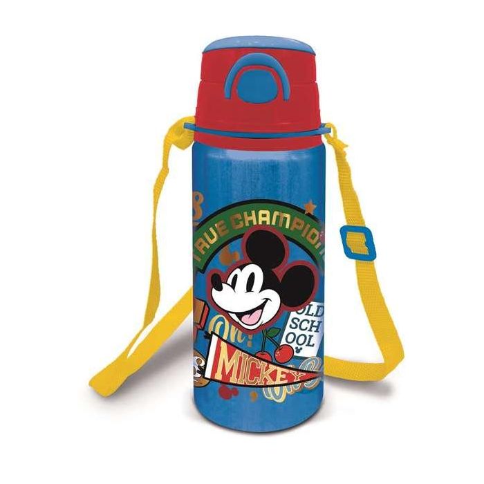 Botella de aluminio con correa mickey true champions 730 m Botella de aluminio con correa mickey true champions 730 m