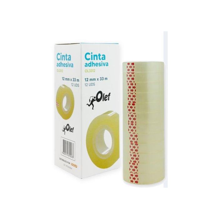 Cinta Adhesiva Olef Rollo 33X12 (Set de 12)