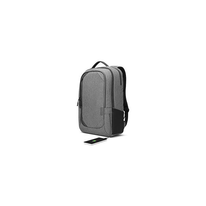 Lenovo B730 Mochila Urbana Impermeable para Portátil de 17.3" (24L) - Poliéster, Gris Carbón 4