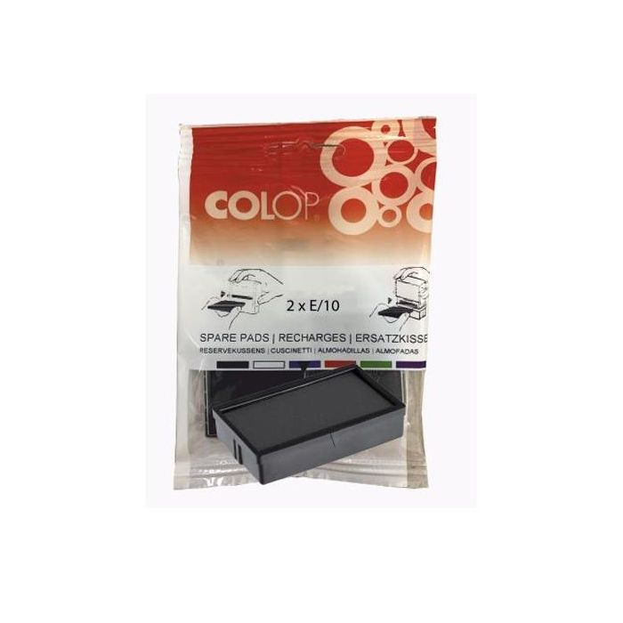 Colop Almohadilla E-10 Negro Blister -2U- Colop Almohadilla E-10 Negro Blister -2U-