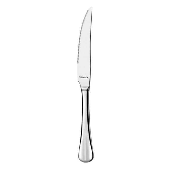 Amefa Set 12 Cuchillos Steaks Acero Inoxidable Baguette Bicolor 22,5 cm Fácil Limpieza Higiénicos y Ecológicos