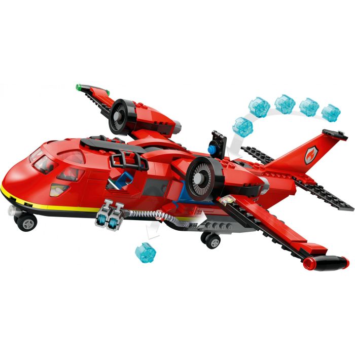LEGO 60413 City Avión de Rescate de Bomberos Juguete con 3 Pilotos y Minifiguras 4
