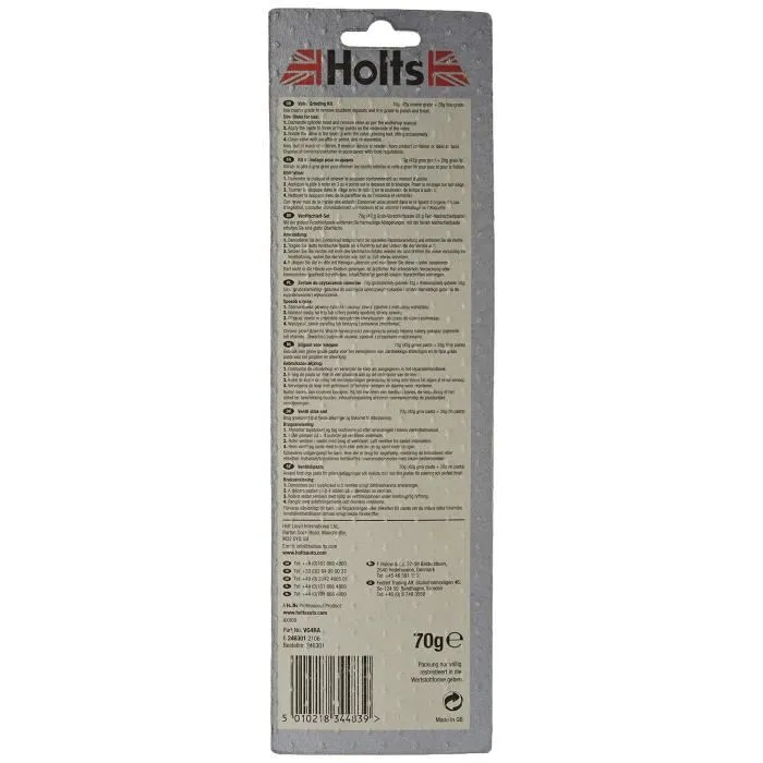 Holts AGUJEROS Pasta de lapeado con lapeado para válvulas - Asegura sellado perfecto, elimina depósitos y pule acabado. 1