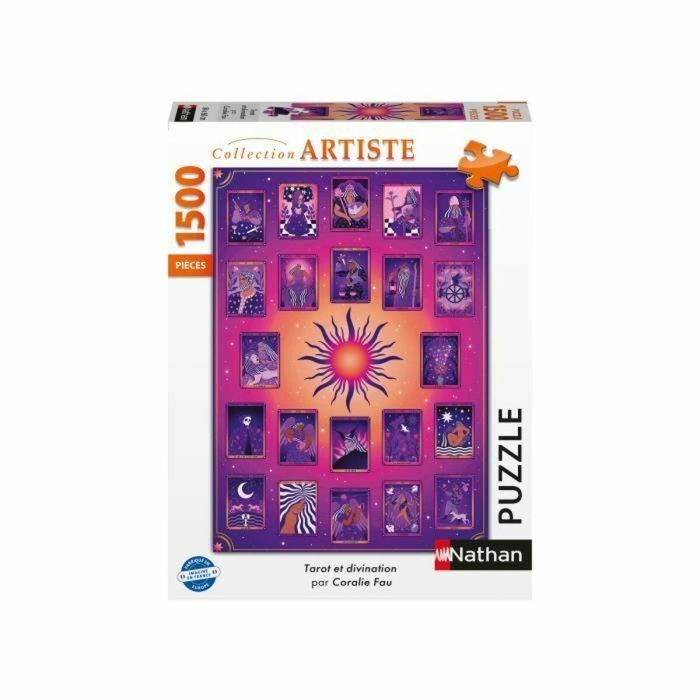 Nathan RAV12000930 Puzzle 1500 Piezas Tema Tarot y Adivinación Coralie Fau Calidad Premium para Adultos y Jóvenes +14 Años