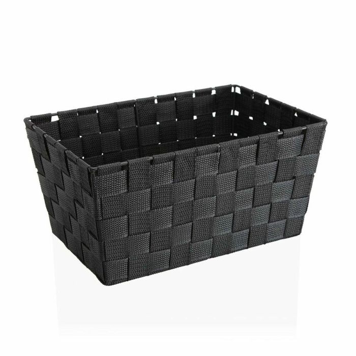 Cesta Multiusos Versa 20 x 15 x 30 cm Gris oscuro
