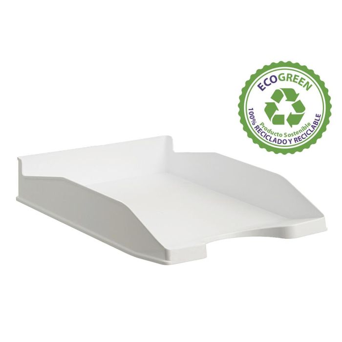 Archivo 2000 Bandeja Ecogreen Apilable 3 Posiciones 345x255x60 mm Reciclado Blanco Pastel 1