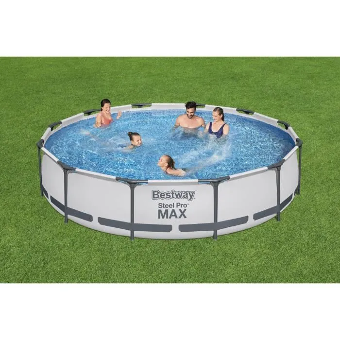 Bestway Steel Pro Max™ Piscina Redonda 366x76 cm Filtro Cartucho Duraplus