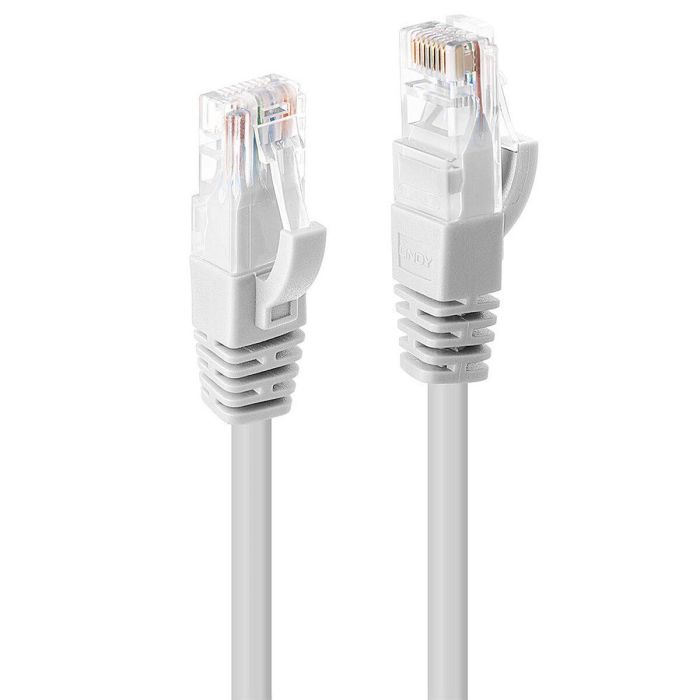 Lindy 2m Cat.6 U/UTP Network Cable, White Lindy 2m Cat.6 U/UTP Network Cable, White