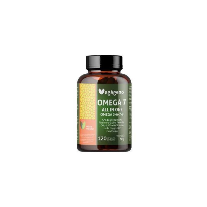 Omega 7 All In One Omega 3 6 7 9 Aceite De Espino Amarillo 120 Cap.